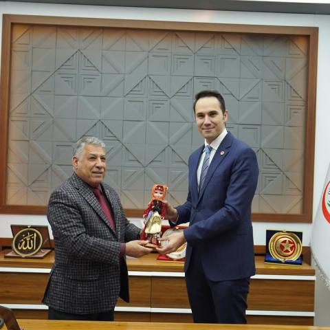 DYP Genel Başkanından Öztekin’e ziyaret