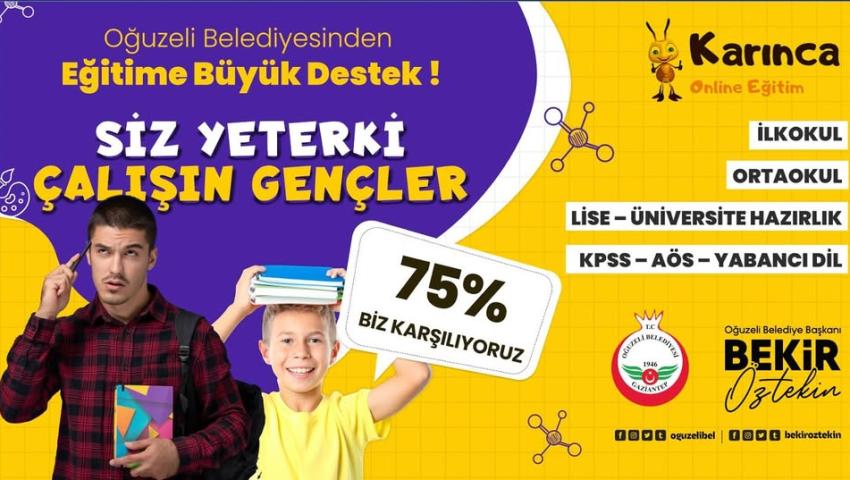 Oğuzeli Belediyesi’nden Eğitime Büyük Destek