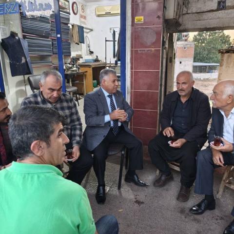 BAŞKAN ÖZTEKİN ESNAFLARLA BİR ARAYA GELDİ