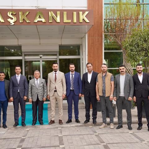 BAŞKAN ÖZTEKİN, GAZİANTEP VAN İLİ VE İLÇELERİ DERNEĞİ HEYETİNİ AĞIRLADI