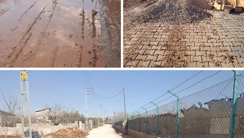 Hacar Mahallesi’nde Yol Çalışması