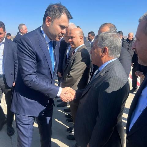 Bakan Murat Kurum'u Karşılama