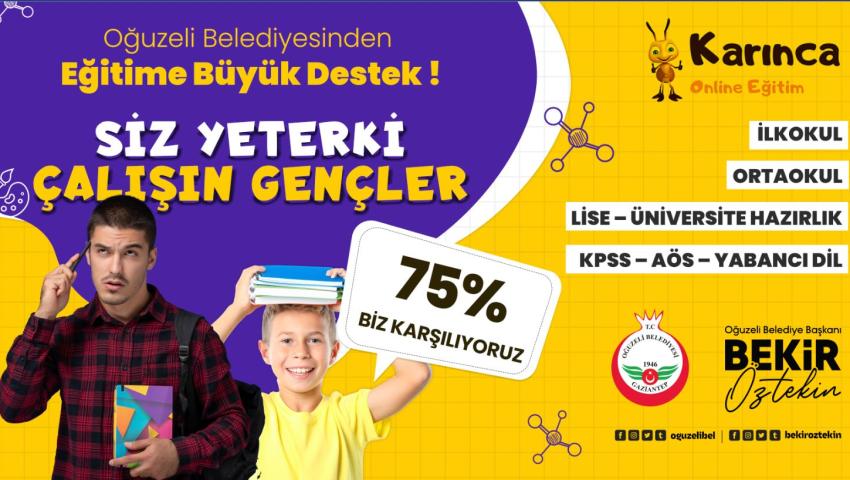 OĞUZELİ BELEDİYESİNDEN EĞİTİME BÜYÜK DESTEK !!!