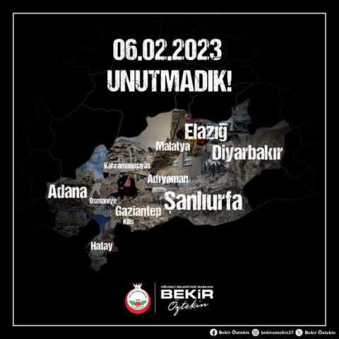 Öztekin’den deprem paylaşımı!