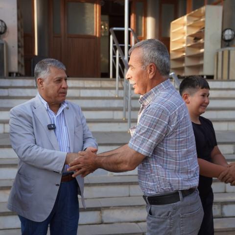 Başkan Öztekin, Körkün’de Vatandaşlarla Bayramlaştı