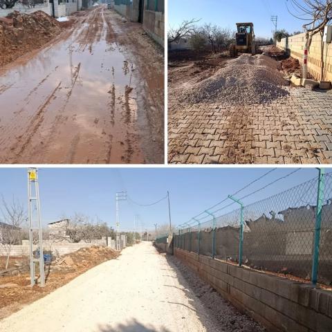 Hacar Mahallesi’nde Yol Çalışması