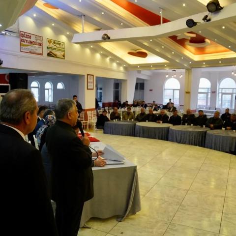 Başkan Bekir Öztekin, Oğuzeli Esnaf ve Sanatkârlar Odası Genel Kuruluna Katıldı