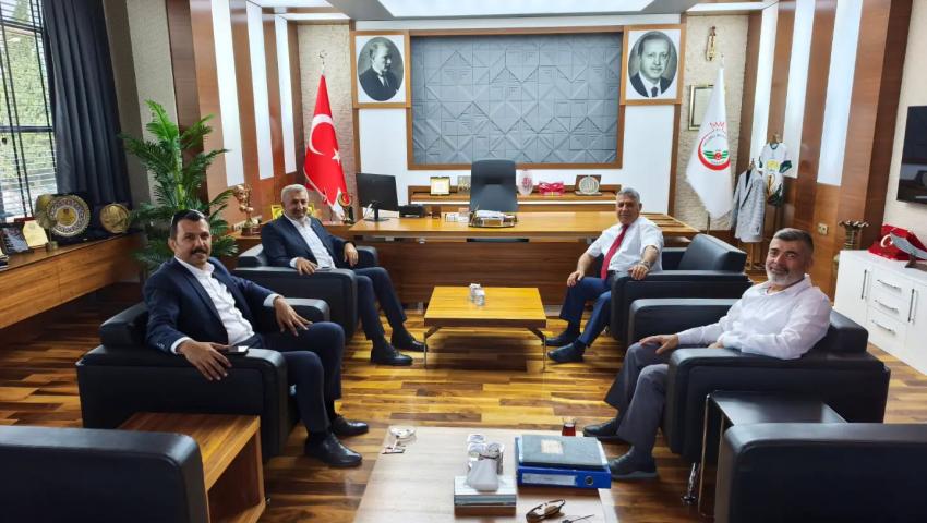 Karkamış Belediye Başkanı Mustafa Güzel’den Oğuzeli Belediyesi’ne Ziyaret